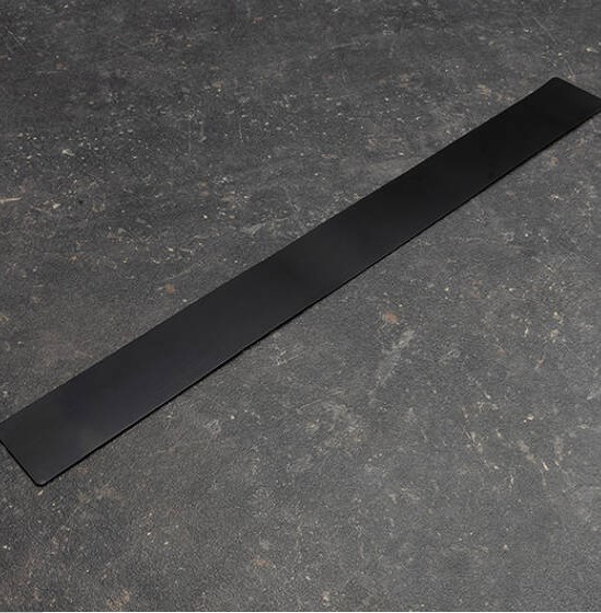 Haftgrund Stahlbandleiste zum verkleben mit PE-Schaum, selbstklebend, 50 x 500 mm, Stahl, schwarz